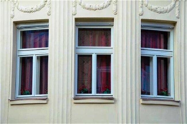 Detail špaletového okna pro velvyslanectví Marockého království v Praze.