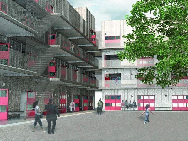Dušan Štefanič navrhl ve své studii také komunitní centrum se startovacími byty.