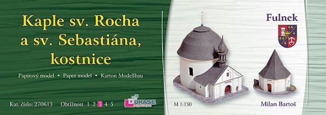 Kaple sv. Rocha a sv. Šebestiána se dají složit i jako papírové modely.