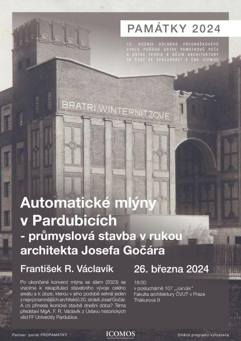 Automatické mlýny v Pardubicích – průmyslová stavba v rukou architekta Josefa Gočára