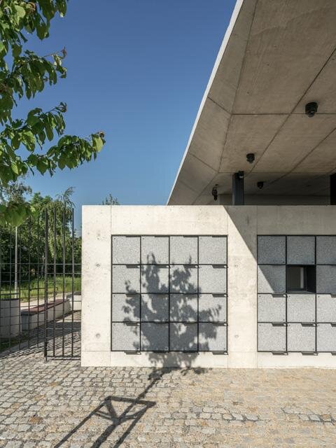 Detail části nového hřbitova