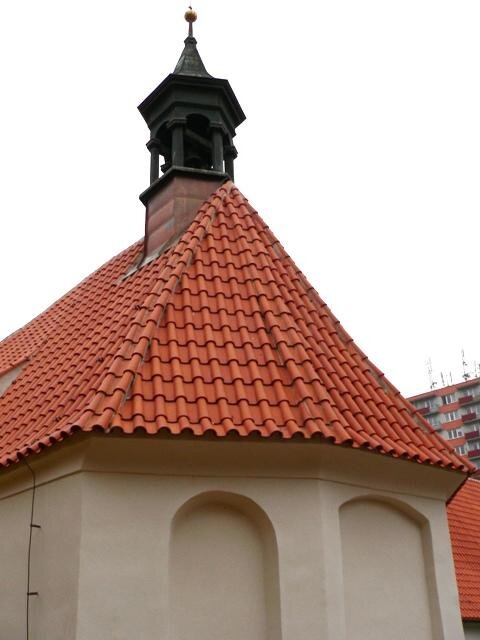 Detail střech kaple