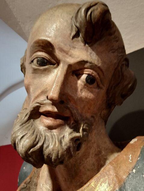 Detail tváře jednoho z apoštolů