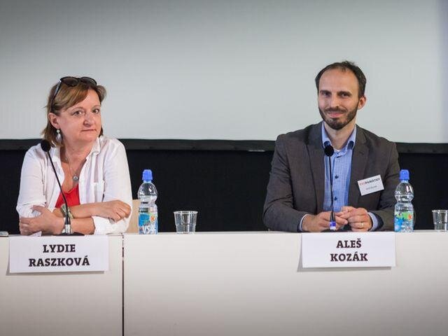 Lydie Raszková z Národní galerie a Aleš Kozák, ředitel Institutu pro památky a kulturu