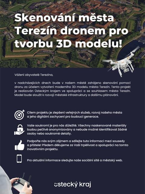Informace o skenování dronem