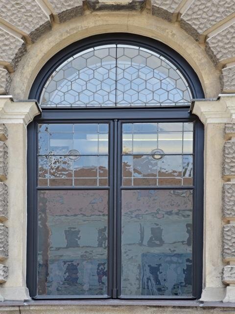 Detail obnoveného okna