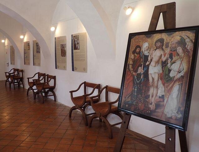 Pohled do původní expozice o Půtovi Švihovském z Rýzmberka na hradě Švihov