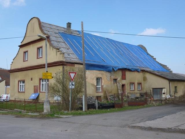 Provizorní zastřešení Zděné