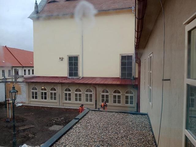 Obnovený detail fasády