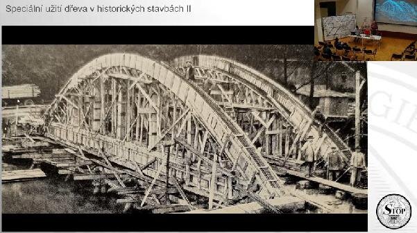 Ukázka historické dřevěné konstrukce