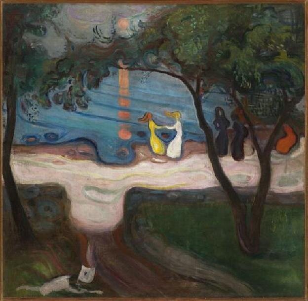 Edvard Munch, Tanec na břehu, 1900