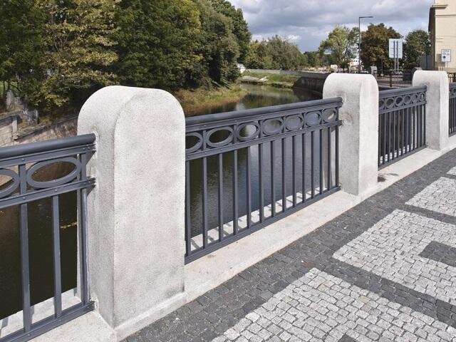 Detail kované části zábradlí