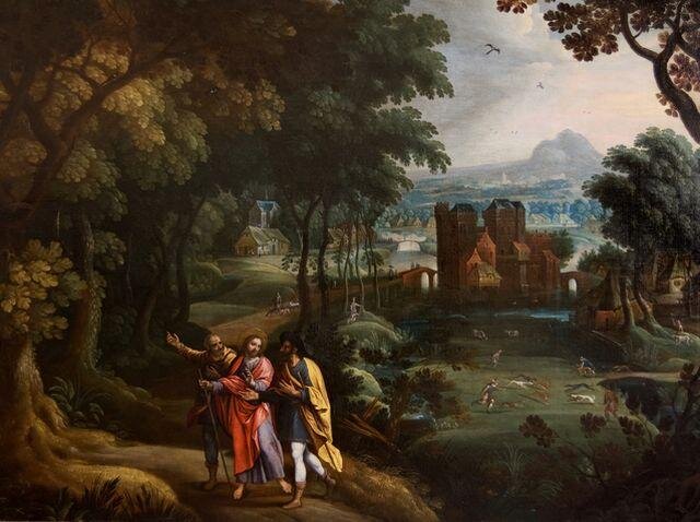 Willem van den Bundel, Krajina s Cestou do Emaus, první polovina 17. století
