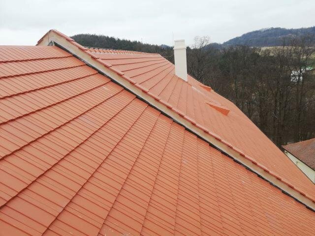 Detailní pohled na novou krytinu 
