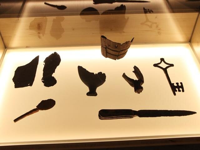 Vystavené archeologické nálezy ze 14.–15. století
