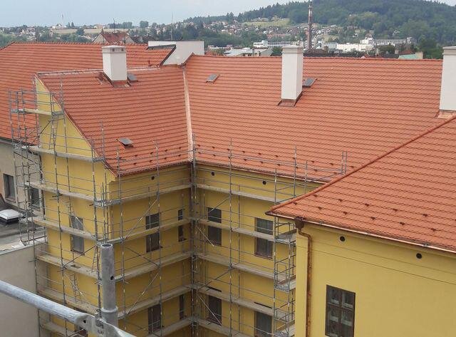 Nová střecha na městské knihovně v Písku