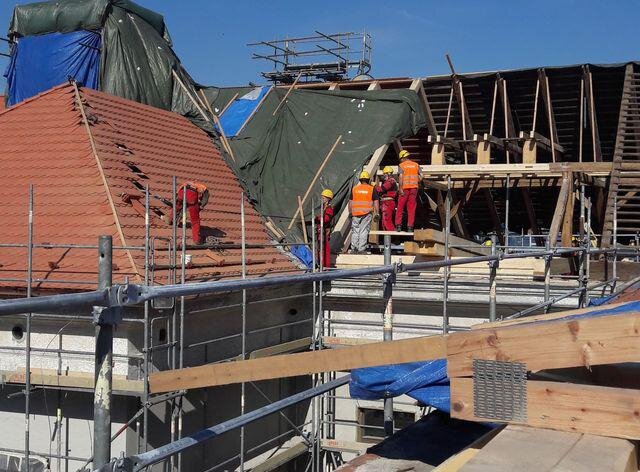 Rekonstrukce střechy probíhala od ledna do června 2018 na celkové ploše 1 600 m².