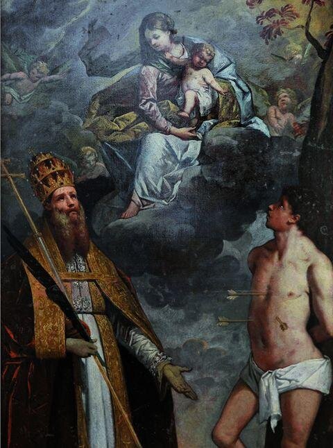 Josef Kramolín, Madona se svatými Fabiánem a Šebestiánem, konec 18. století