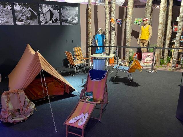 Expozice trávení volného času – kemping, cyklistika, chalupaření