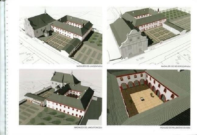 Klášter v Hostinném - projektová studie.