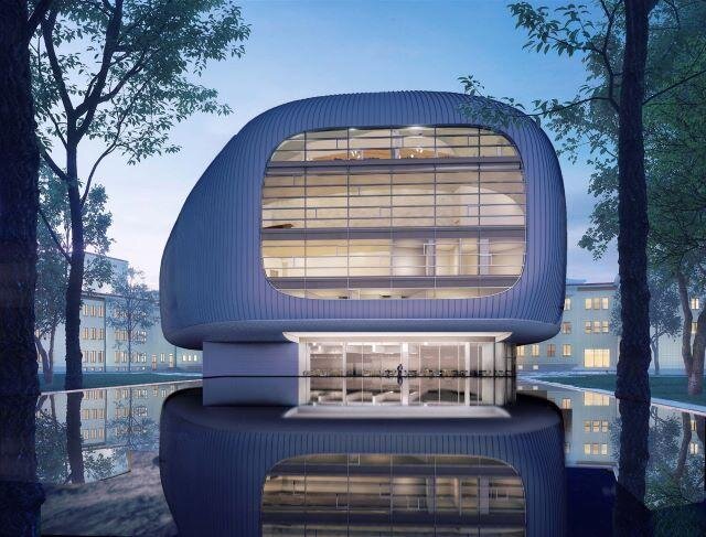 Projekt koncertního sálu v Ostravě amerického architekta Stevena Holla