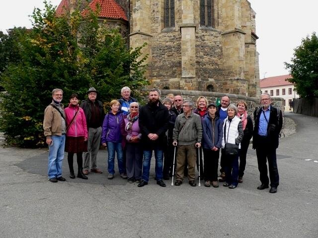 Výprava z Českých Budějovic na takzvaném Ptačím rynečku, který se nachází za chrámem sv. Štěpána v Kouřimi.