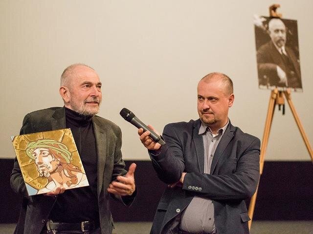 Zleva sochař Vojtěch Pařík a Martin Motyčka, ředitel Diecézního muzea v Brně