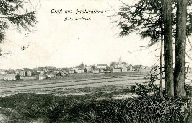 Pohled na Pavlův Studenec v roce 1903