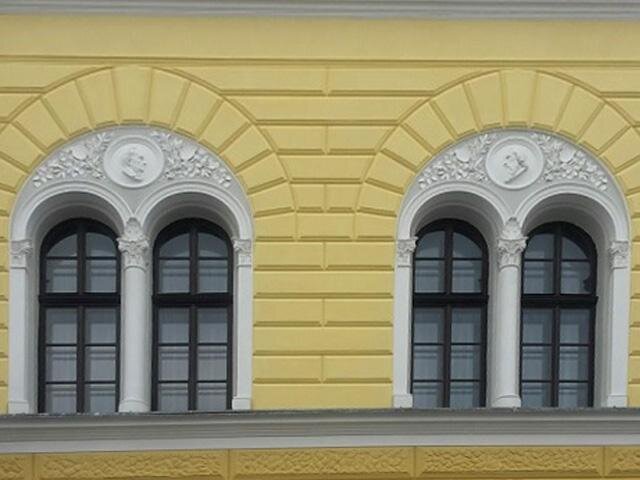 Detail obnovené fasády