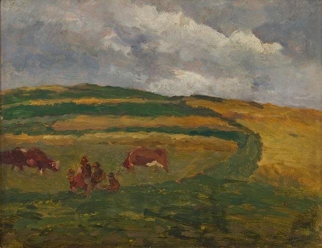 Antonín Slavíček, Na jaře v Kameničkách, 1904