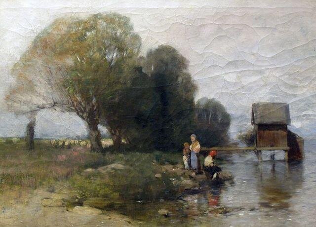 Géza Mészöly, Lázeňský domek na Balatonu, kolem roku 1885