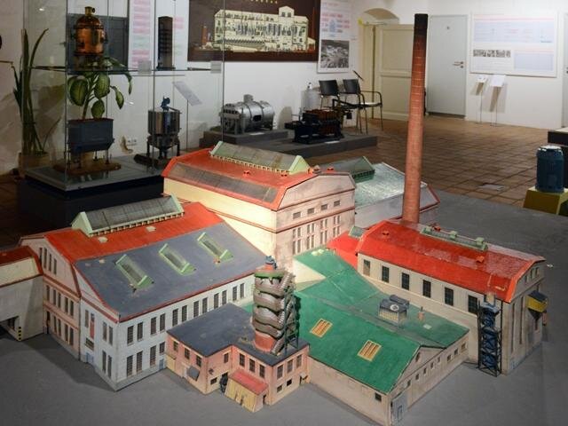 Expozice cukrovarnictví - model cukrovaru České Meziříčí