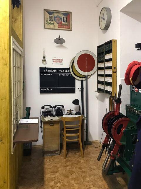 Expozice muzea najdeme ve staniční budově.