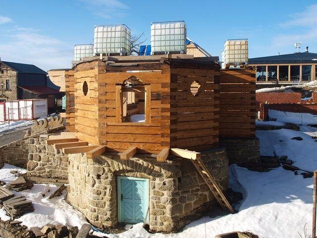Libušín z kamery chaty Maměnka z 9. 1. 2018