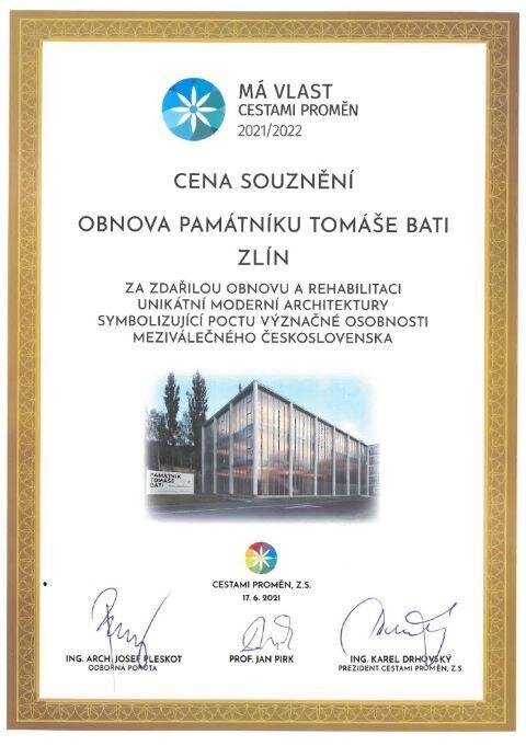 Cenu souznění dostal od odborné poroty.