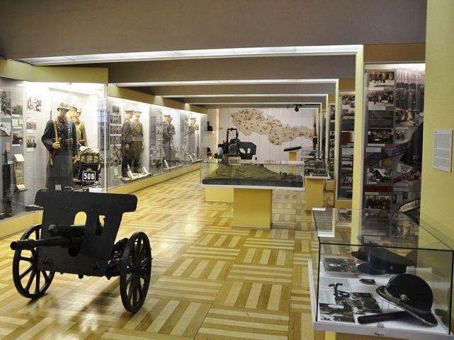 Pohled do jedné z expozic Armádního muzea na Vítkově