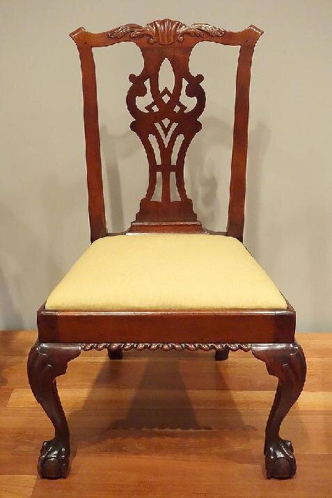 Židle z dílny Thomase Chippendale z let 1760–1780