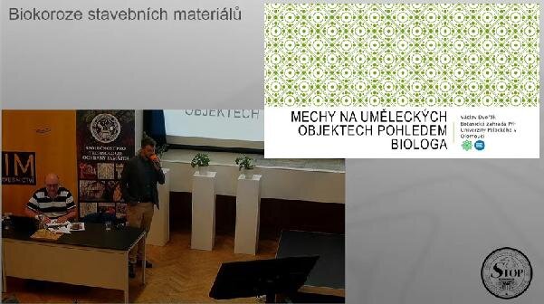 Václav Dvořák se svým referátem