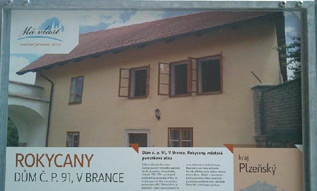 Detail panelu Rokycany, dům V Brance