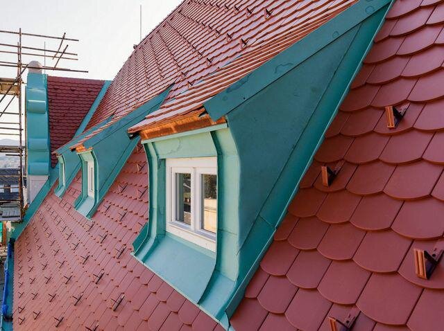Detail střešních oken