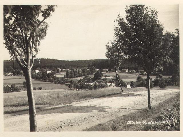 Pohled na Pavlův Studenec v roce 1940