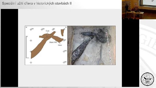 Ukázka nejstarší dochované dřevěné konstrukce