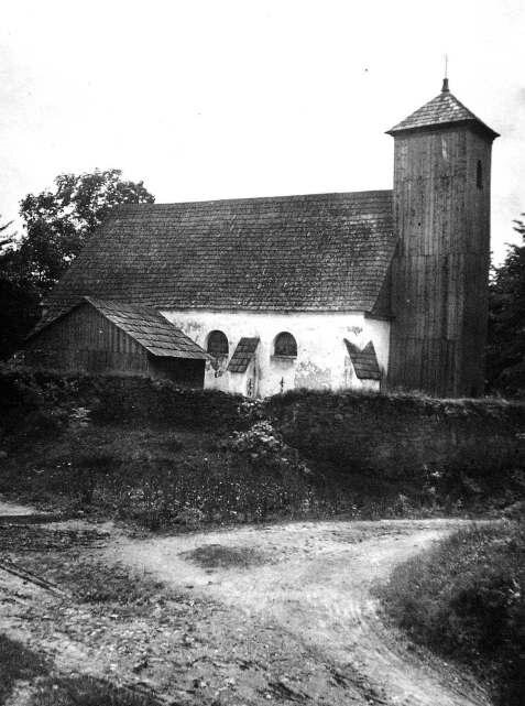 Dobový snímek kostela sv. Jiří