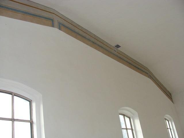 Jižní ventilátorovna po restaurování fragmentů výmalby