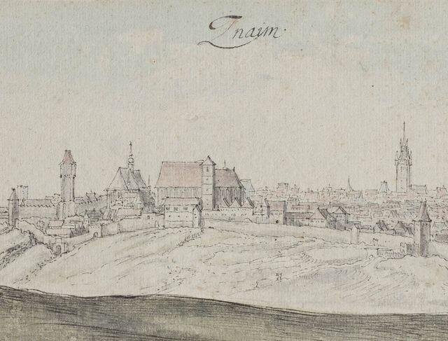 Pohled na Znojmo, 1636