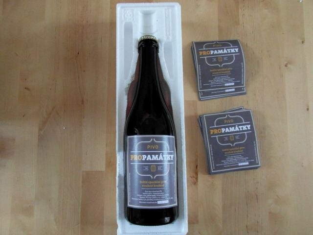 Všechna piva byla opatřena etiketou Pivo PROPAMÁTKY.