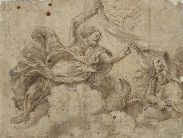 Jupiter a Juno, rok 1531–1532, Giulio Pippi zvaný Giulio Romano