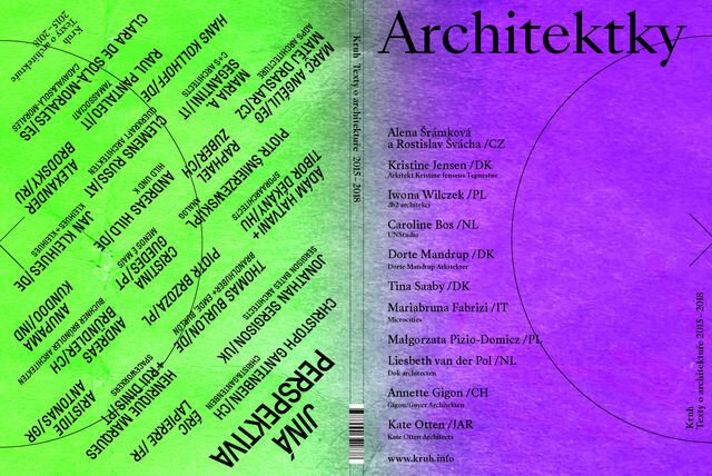 Obálka sborníku Texty o architektuře 15/18 Architektky/Jiná perspektiva