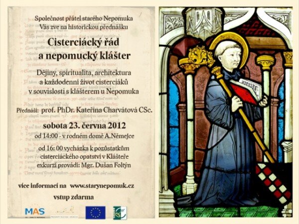 Cisterciácký řád a nepomucký klášter – pozvánka.