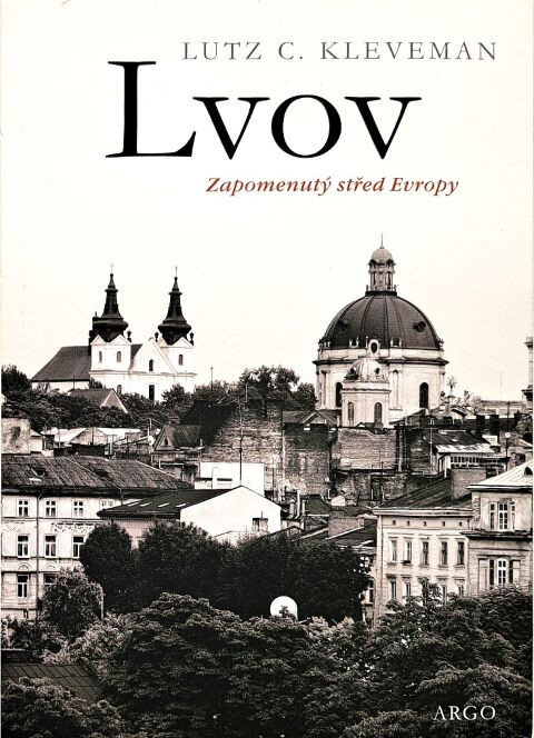 Titulní obálka knihy o ukrajinském městě Lvov